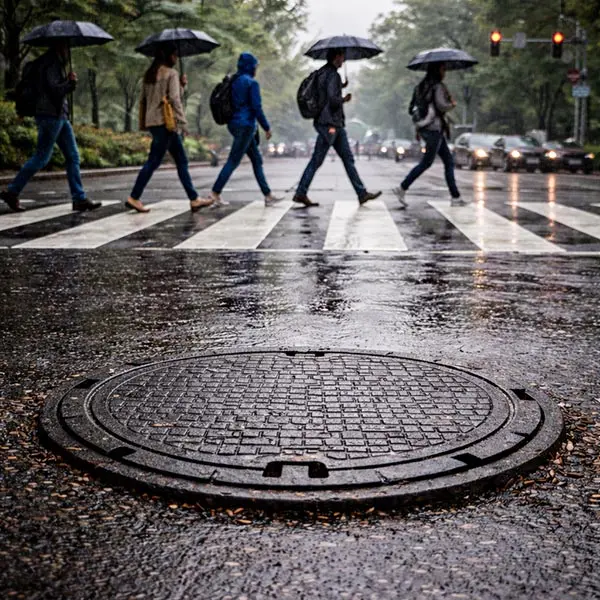 دریچه منهول چدن خاکستری